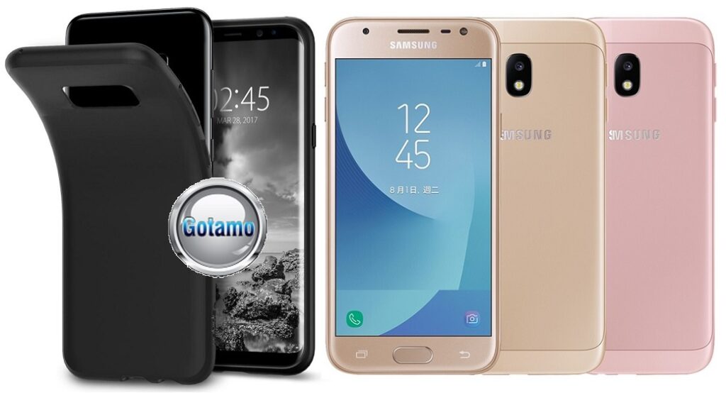 B-matte dėklas Samsung Galaxy J3 (2017) juodos spalvos