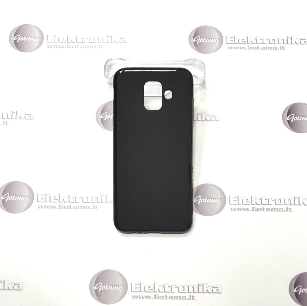B-matte dėklas nugarėlė Samsung Galaxy J6 (2018) mobiliesiems telefonams juodos spalvos 2 B-matte dėklas Samsung Galaxy J6 (2018) – nuotrauka 2