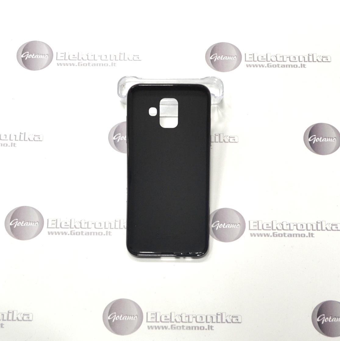B-matte dėklas nugarėlė Samsung Galaxy J6 (2018) mobiliesiems telefonams juodos spalvos 3 B-matte dėklas Samsung Galaxy J6 (2018) – nuotrauka 3