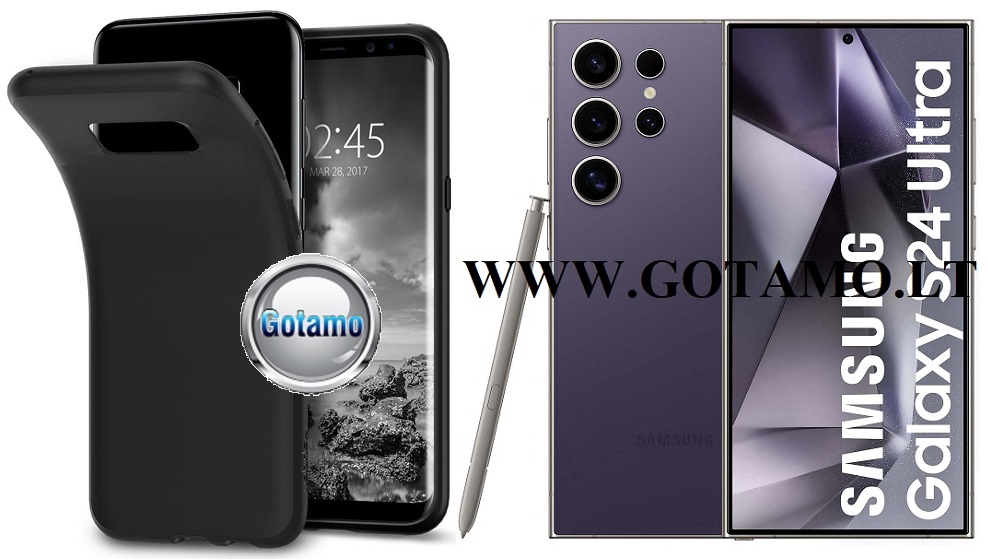 B-matte dėklas Samsung Galaxy S24 Ultra mobiliajam juodos spalvos