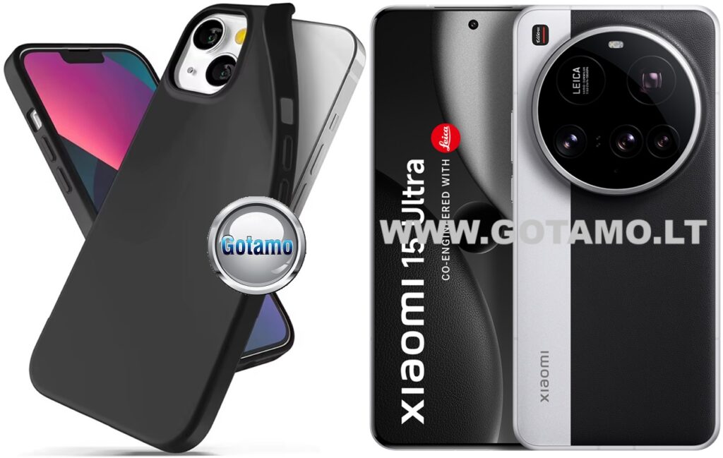 B-matte dėklas nugarėlė Xiaomi 15 Ultra telefonui juodos spalvos