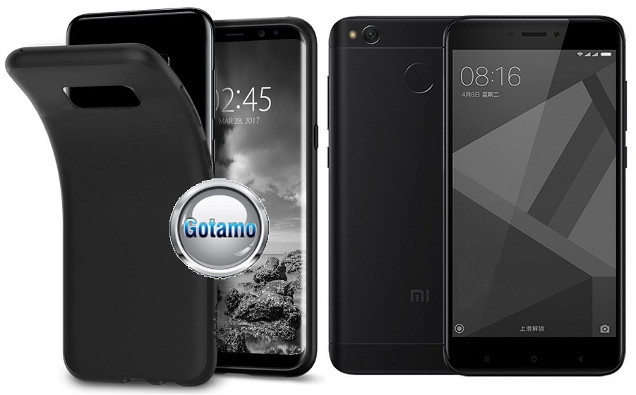B-matte dėklas nugarėlė Xiaomi Redmi 4X mobiliesiems telefonams juodos spalvos