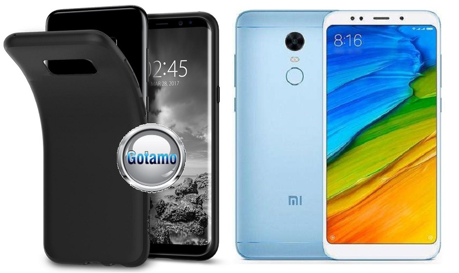 B-matte dėklas nugarėlė Xiaomi Redmi 5 mobiliesiems telefonams juodos spalvos