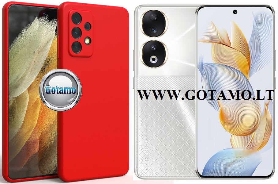 B-matte Pro dėklas nugarėlė Honor 90 mobiliajam telefonui raudonos spalvos