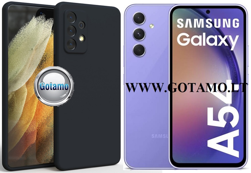 B-matte Pro dėklas Samsung Galaxy A54 mobiliajam juodos spalvos