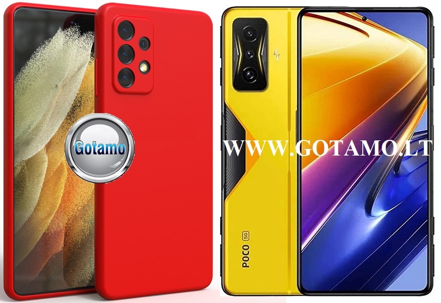 B-matte Pro dėklas nugarėlė Xiaomi Poco F4 GT mobiliajam telefonui raudonos spalvos