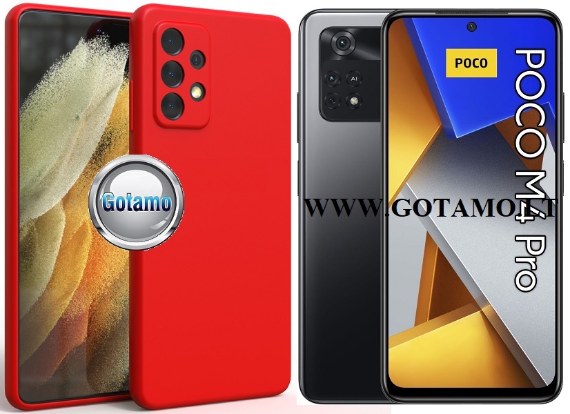 B-matte Pro dėklas nugarėlė Xiaomi Poco M4 Pro mobiliajam telefonui raudonos spalvos