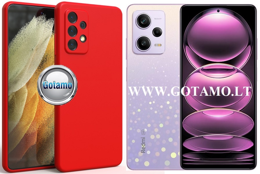 B-matte Pro dėklas nugarėlė Xiaomi Redmi Note 12 Pro mobiliajam telefonui raudonos spalvos