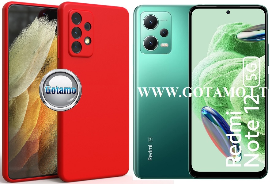 B-matte Pro dėklas nugarėlė Xiaomi Redmi Note 12, Xiaomi Poco X5 mobiliesiems telefonams raudonos spalvos