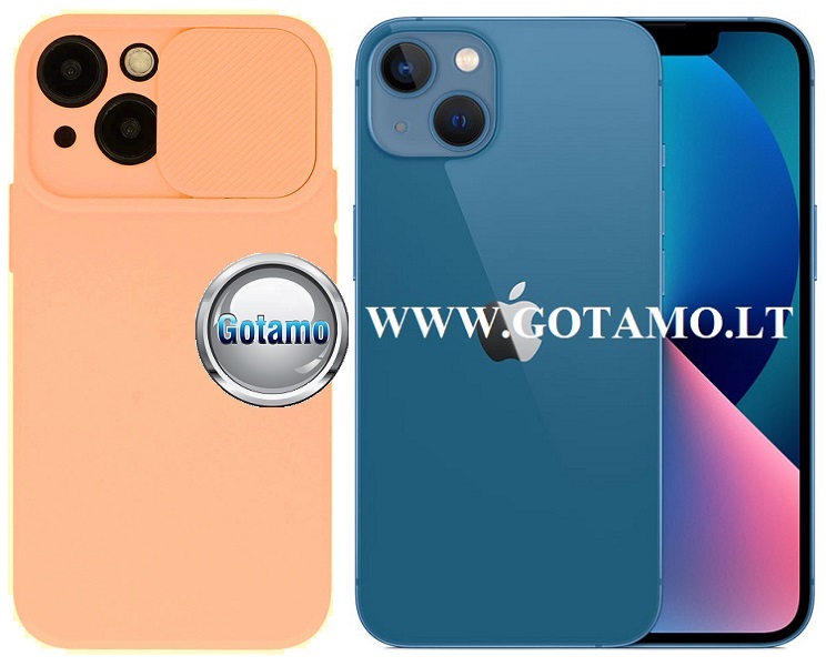 B private deklas Apple iPhone 13 sviesiai oranzines