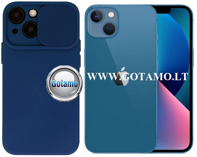 B private deklas Apple iPhone 13 tamsiai melynos