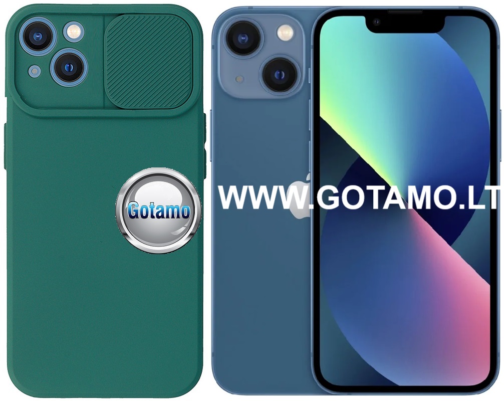 B private deklas Apple iPhone 13 tamsiai zalios