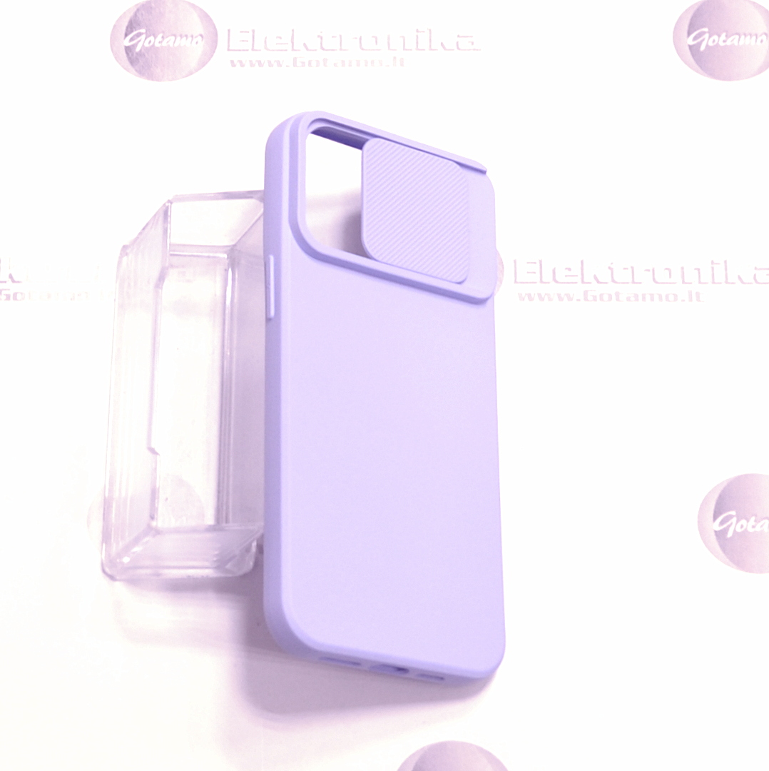 B-Private dėklas nugarėlė Apple iPhone 15 Pro Max mobiliajam telefonui šviesiai violetinės (levandų) spalvos 5 Deklas Apple iPhone 15 pro max sviesiai violetines levandu 5