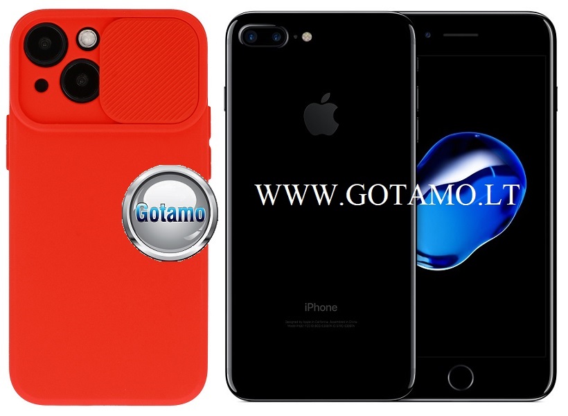 B private deklas Apple iPhone 7 plus 8 plus raudonos