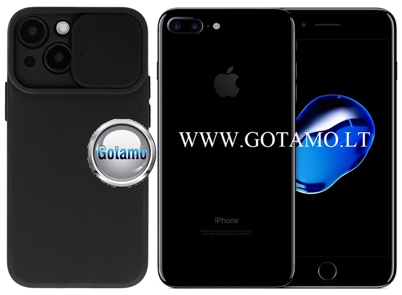 B private deklas Apple iPhone 7 plus 8 plus juodos