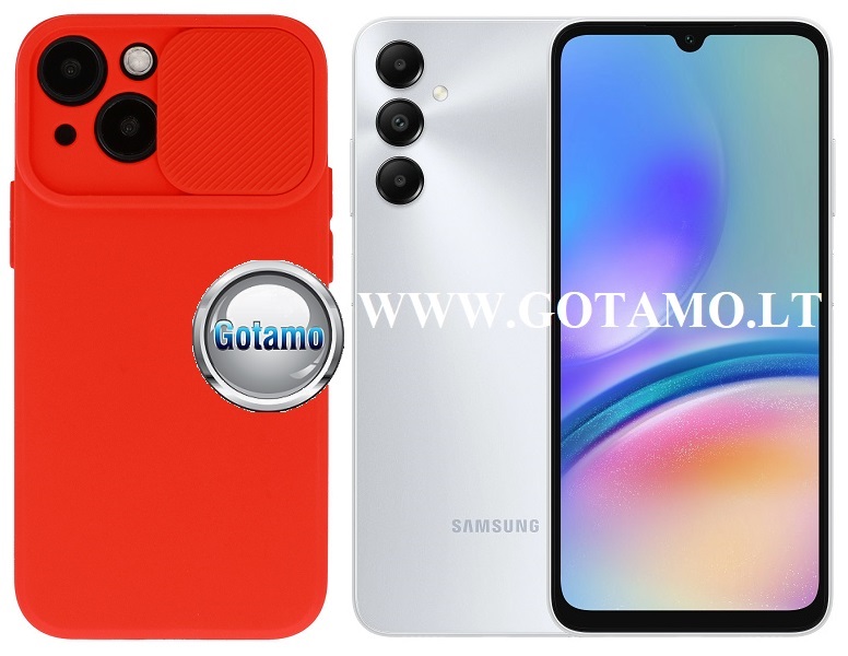 B-Private dėklas Samsung Galaxy A05s mobiliajam raudonos spalvos