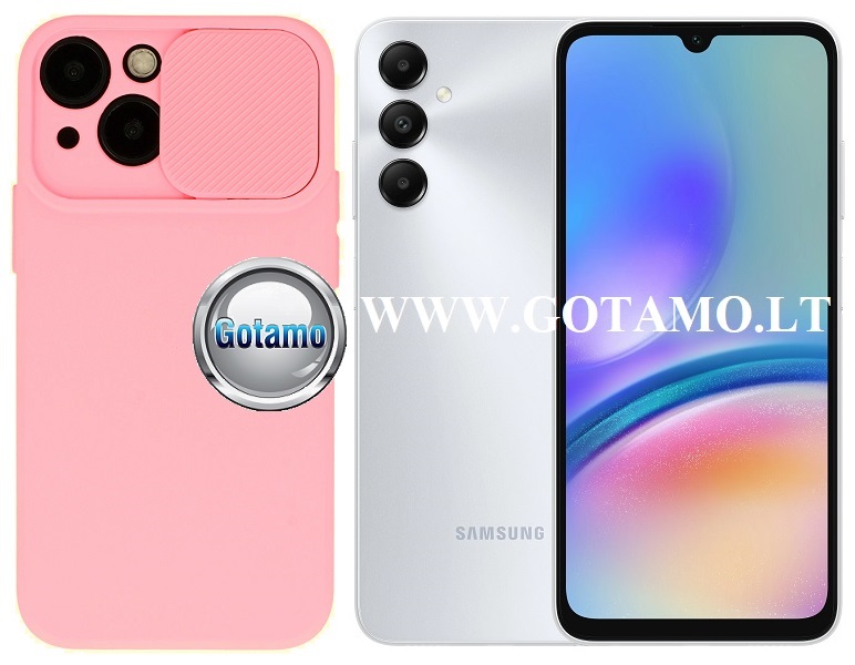 B-Private dėklas Samsung Galaxy A05s mobiliajam rožinės spalvos