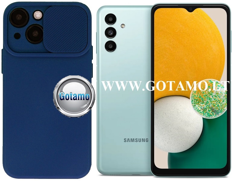 B-Private dėklas Samsung Galaxy A04s mėlynos spalvos