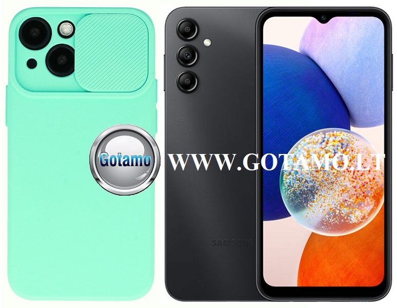 B-Private dėklas Samsung Galaxy A14 5G mėtinės spalvos