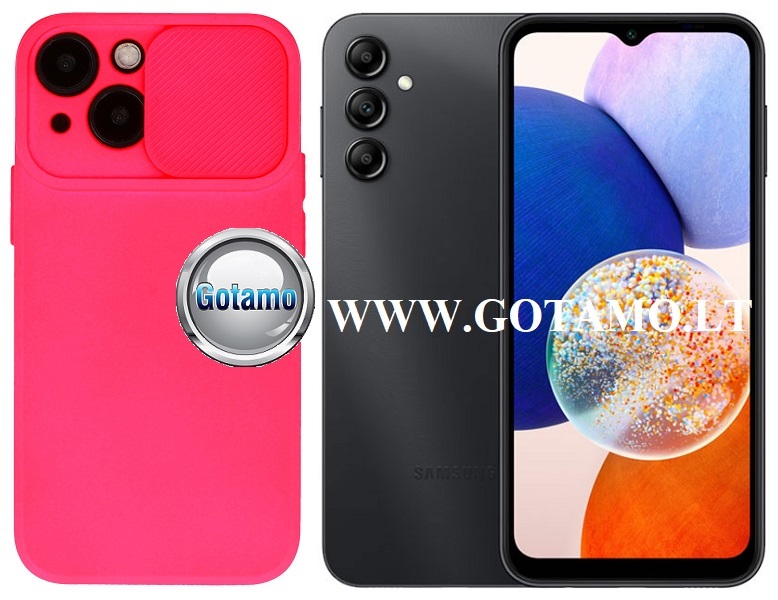 B-Private dėklas Samsung Galaxy A14 5G rožinės spalvos