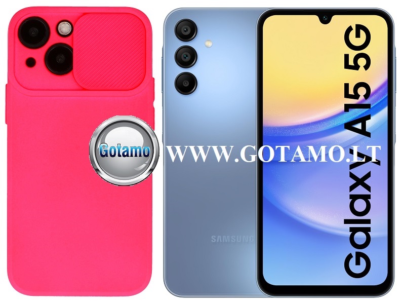 B-Private dėklas Samsung Galaxy A15 5G rožinės spalvos