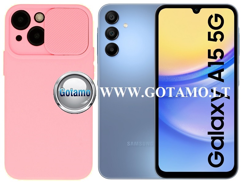 B-Private dėklas Samsung Galaxy A15 5G rožinės spalvos