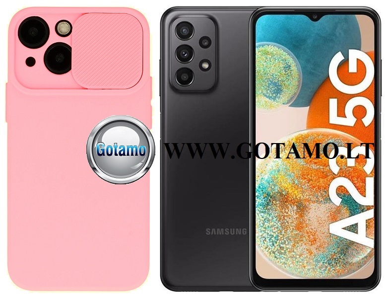 B-Private dėklas Samsung Galaxy A23 5G rožinės spalvos