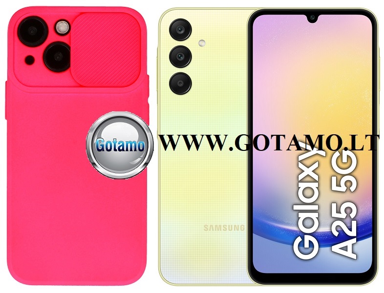 B-Private dėklas Samsung Galaxy A25 mobiliajam rožinės spalvos