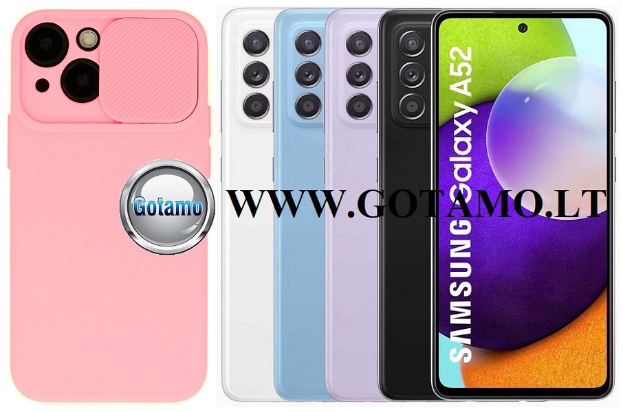 B-Private dėklas Samsung Galaxy A52s 5G rožinės spalvos