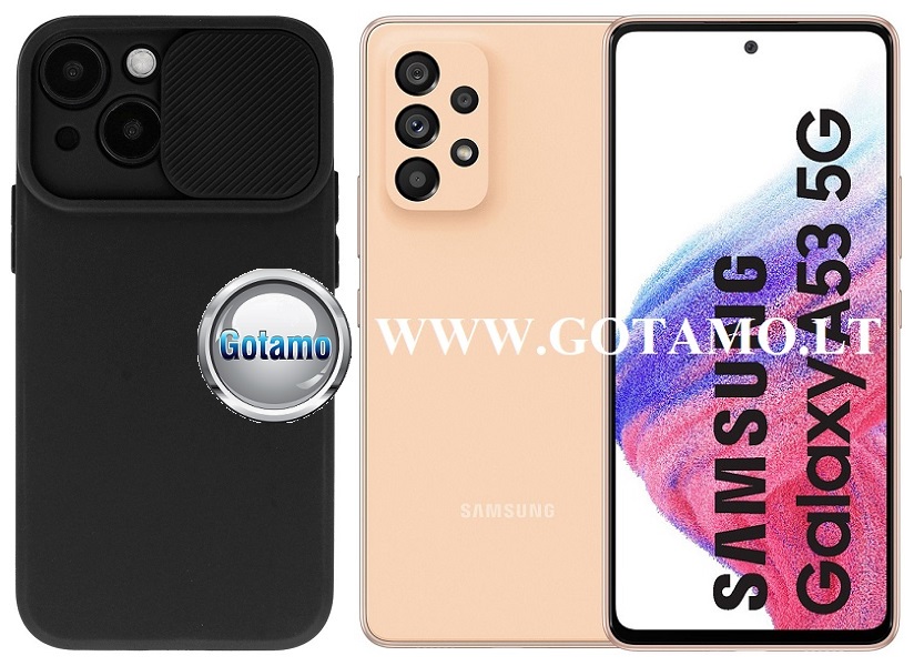 B-Private dėklas Samsung Galaxy A53 5G mobiliajam juodos spalvos
