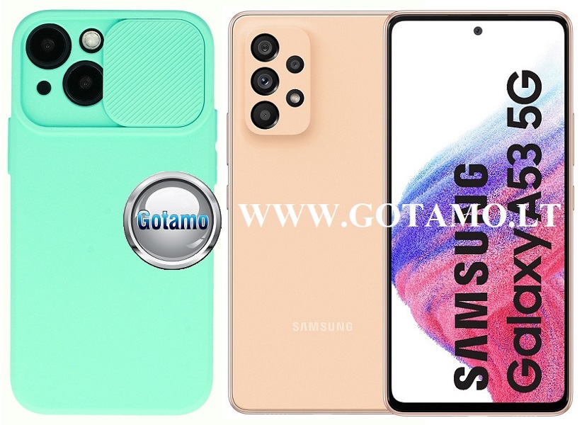 B-Private dėklas Samsung Galaxy A53 5G mobiliajam mėtinės spalvos