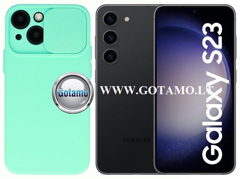 B-Private dėklas Samsung Galaxy S23 mobiliajam mėtinės spalvos