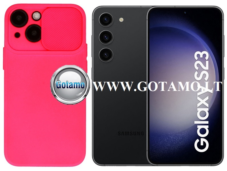 B-Private dėklas Samsung Galaxy S23 mobiliajam rožinės spalvos