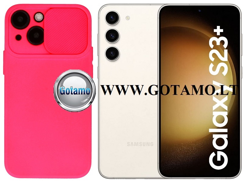 B-Private dėklas Samsung Galaxy S23+ (S23 Plus) mobiliajam rožinės spalvos