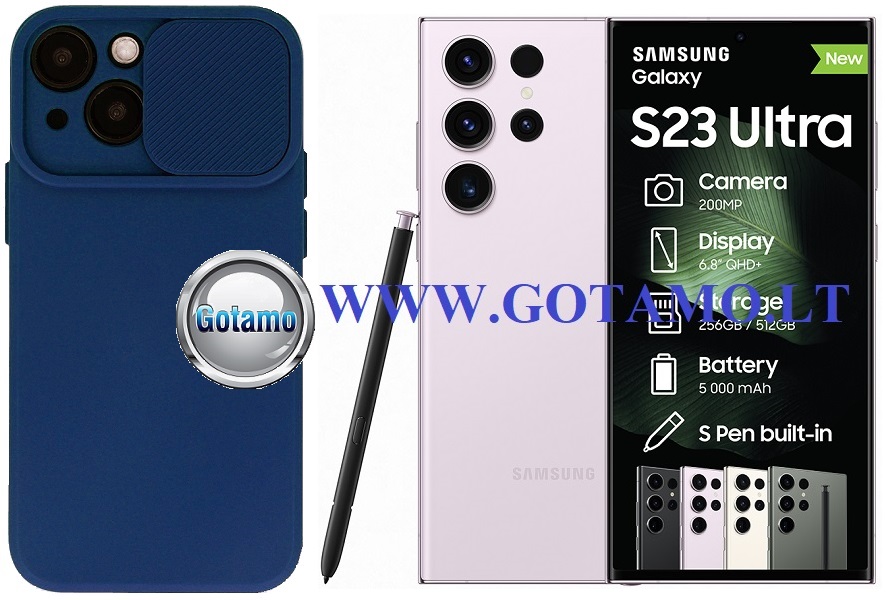 B-Private dėklas Samsung Galaxy S23 Ultra mobiliajam mėlynos spalvos