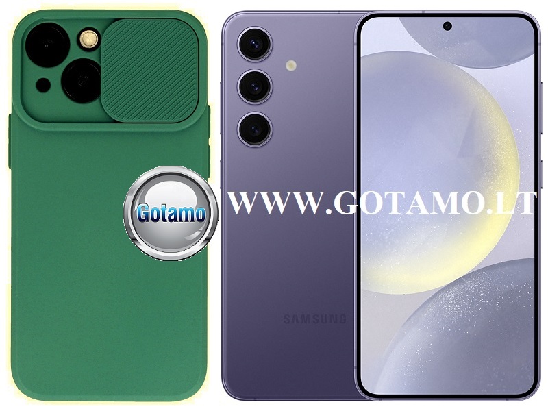B-Private dėklas Samsung Galaxy S24 mobiliajam žalios spalvos