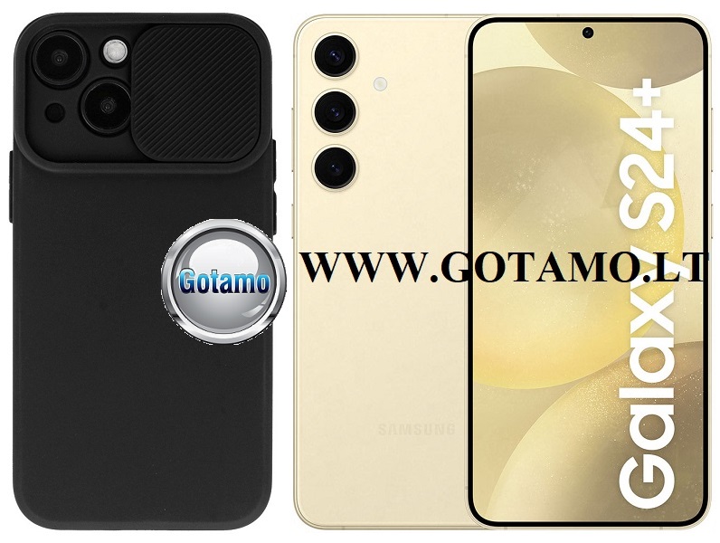 B-Private dėklas Samsung Galaxy S24+ (S24 Plus) mobiliajam juodos spalvos