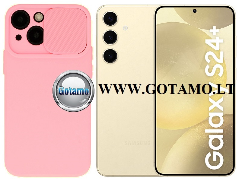 B-Private dėklas Samsung Galaxy S24+ (S24 Plus) mobiliajam rožinės spalvos