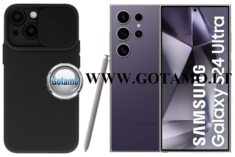 B-Private dėklas Samsung Galaxy S24 Ultra mobiliajam juodos spalvos