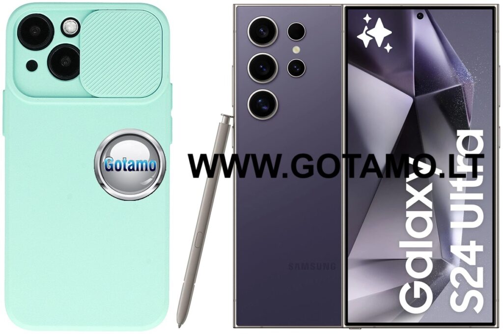 B-Private dėklas Samsung Galaxy S24 Ultra mobiliajam mėtinės spalvos