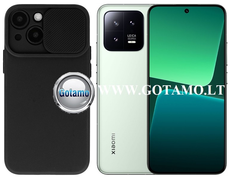 B-Private dėklas nugarėlė Xiaomi 13 mobiliajam telefonui juodos spalvos