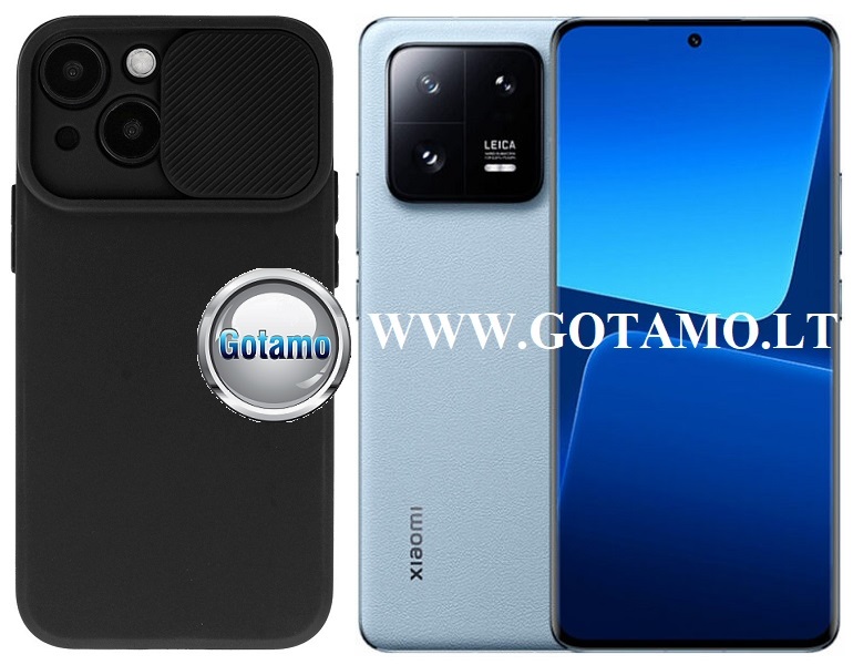 B-Private dėklas nugarėlė Xiaomi 13 Pro mobiliajam telefonui juodos spalvos