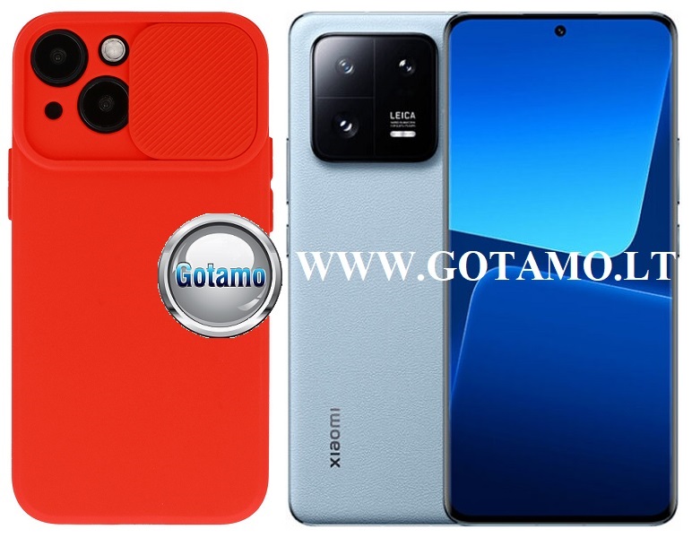 B-Private dėklas nugarėlė Xiaomi 13 Pro mobiliajam telefonui raudonos spalvos