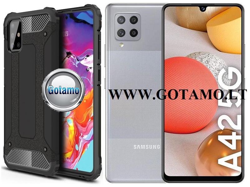 B-Safe dėklas Samsung Galaxy A42 5G juodos spalvos