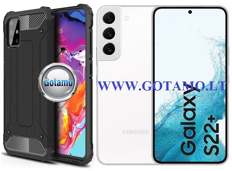 B-Safe dėklas Samsung Galaxy S22+ 5G juodos spalvos