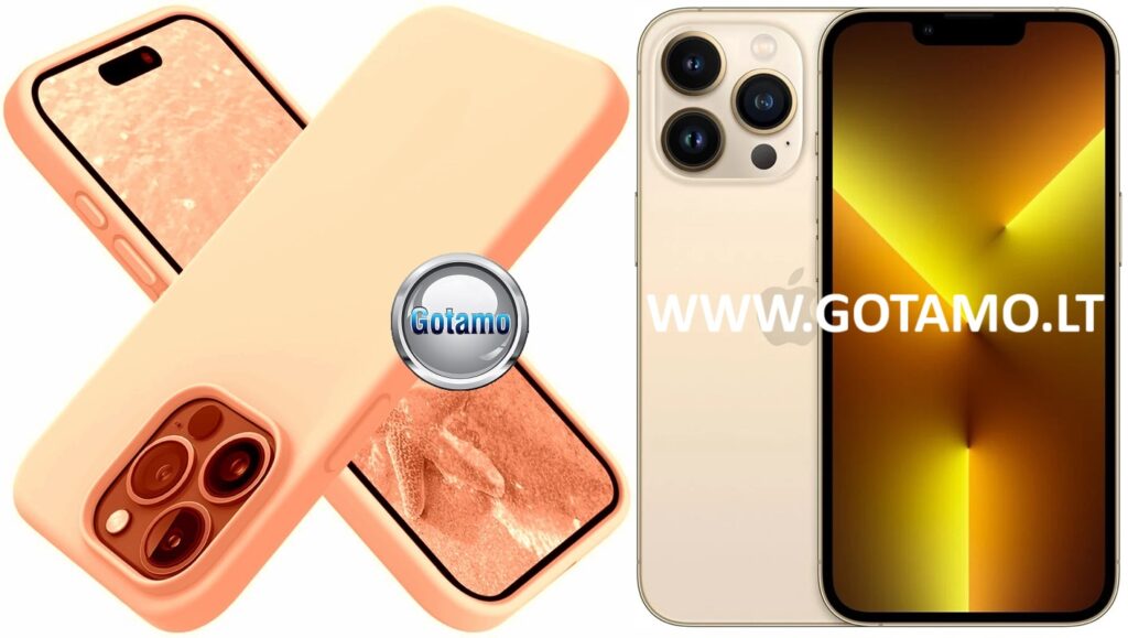 B soft deklas Apple iPhone 13 pro sviesiai oranzines