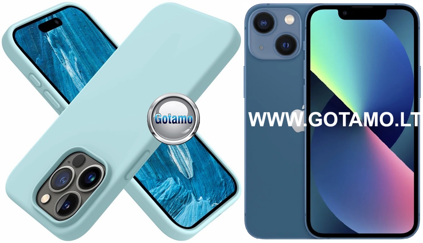 B-Soft dėklas nugarėlė Apple iPhone 13 telefonui mėtinės spalvos 1 B soft deklas Apple iPhone 13 metines