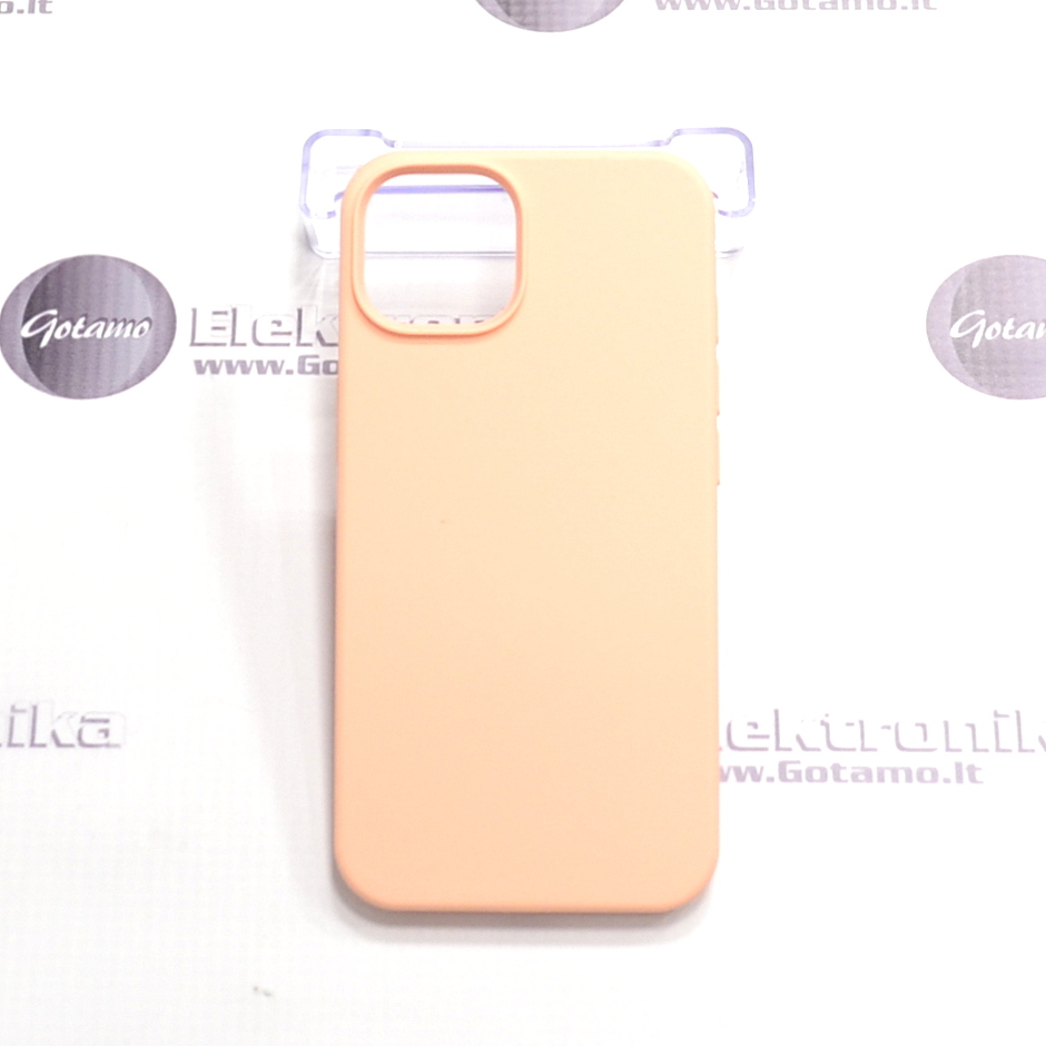 B-Soft dėklas nugarėlė Apple iPhone 13 telefonui šviesiai oranžinės spalvos 2 B soft deklas Apple iPhone 13 sviesiai oranzines 2