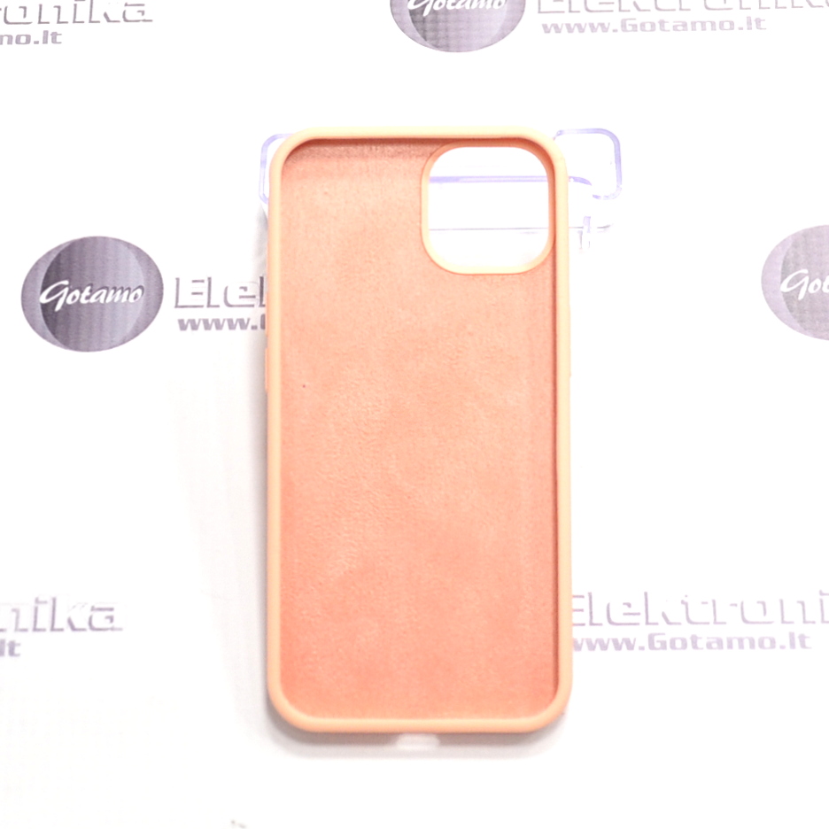 B-Soft dėklas nugarėlė Apple iPhone 13 telefonui šviesiai oranžinės spalvos 3 B soft deklas Apple iPhone 13 sviesiai oranzines 3