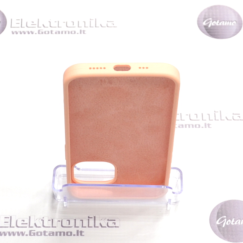 B-Soft dėklas nugarėlė Apple iPhone 14 telefonui šviesiai oranžinės spalvos 4 B soft deklas Apple iPhone 14 sviesiai oranzines 4